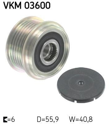 Polia do alternador SKF ref. VKM 03600